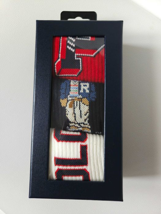 Набір шкарпеток polo ralph lauren 3 пари оригінал, трендові шкарпетки
