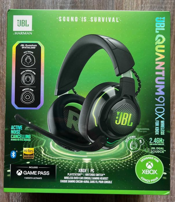 Słuchawki JBL QUANTUM 910X bezprzewodowe z mikrofonem NOWE