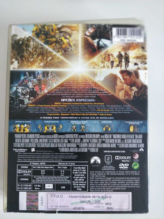 Transformers - Retaliação: Edição de Colecionador 2 DVDs - NOVO