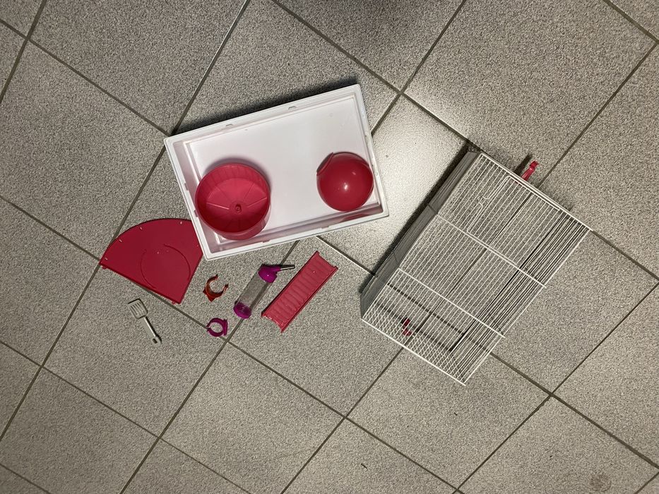 Gaiola hamster com acessórios