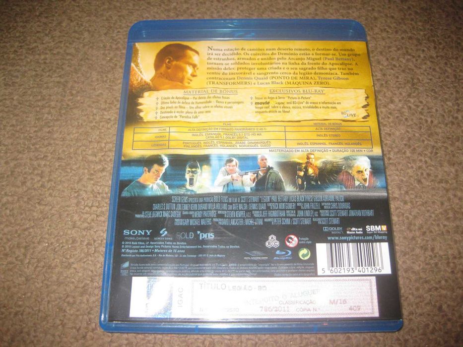 Blu-Ray "Legião" com Paul Bettany
