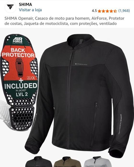 Casaco SHIMA (XL) + Luvas (L) Moto