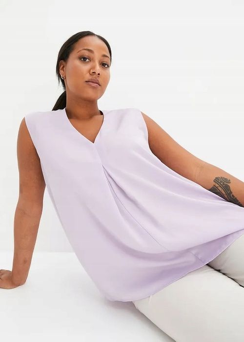 B.P.C top satynowy liliowy 44.