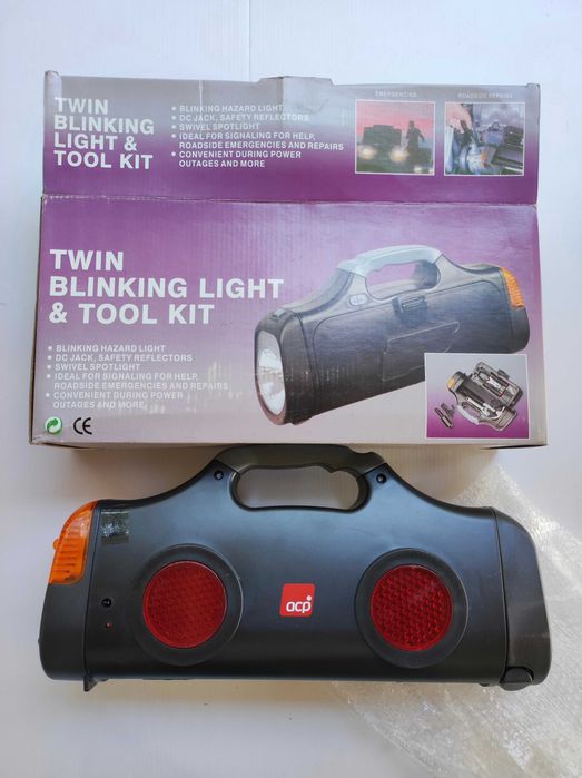 Kit mala ferramentas auto lanterna emergência ACP anos 80/90 (novo)