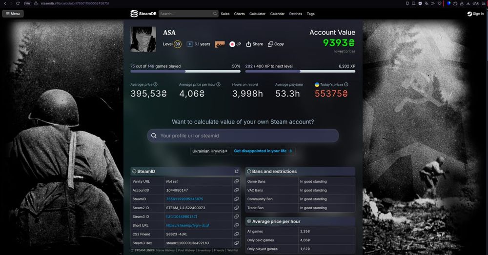 Продам Аккаунт Стим Steam