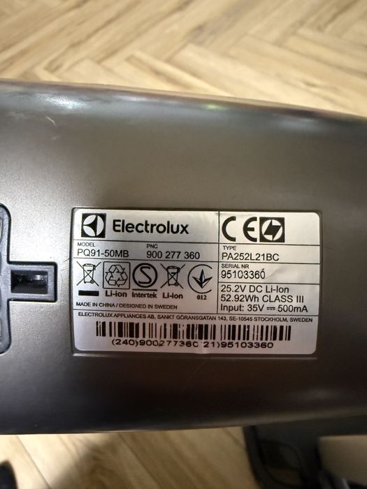 Electrolux PQ91, ручной аккумуляторный пылесос!