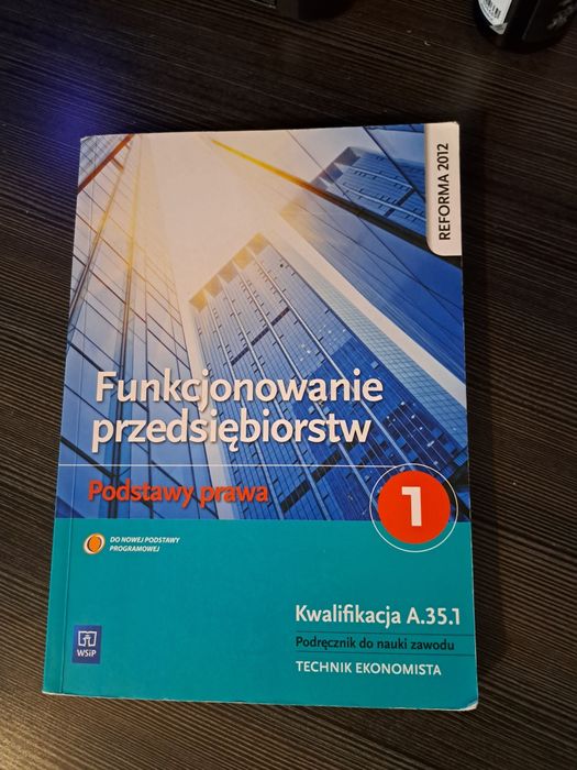 Podręcznik funkcjonowanie przedsiębiorstw 1  podstawy prawa wsip
