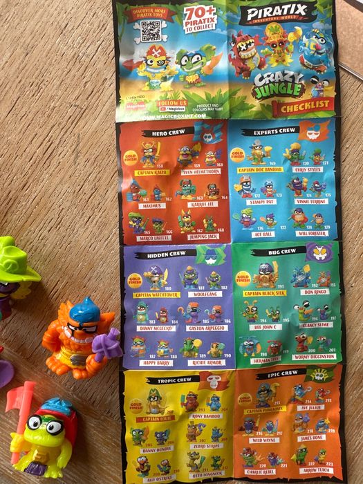 Piratix crazy jungle tortem i inne figurki Kwirynów • OLX.pl