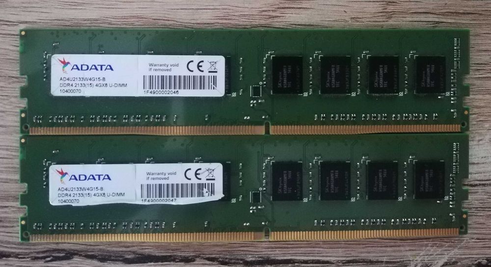 Pamięć ram 2x4 gb DDR 4