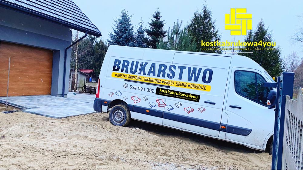 Układanie kostki brukowej. Brukarstwo