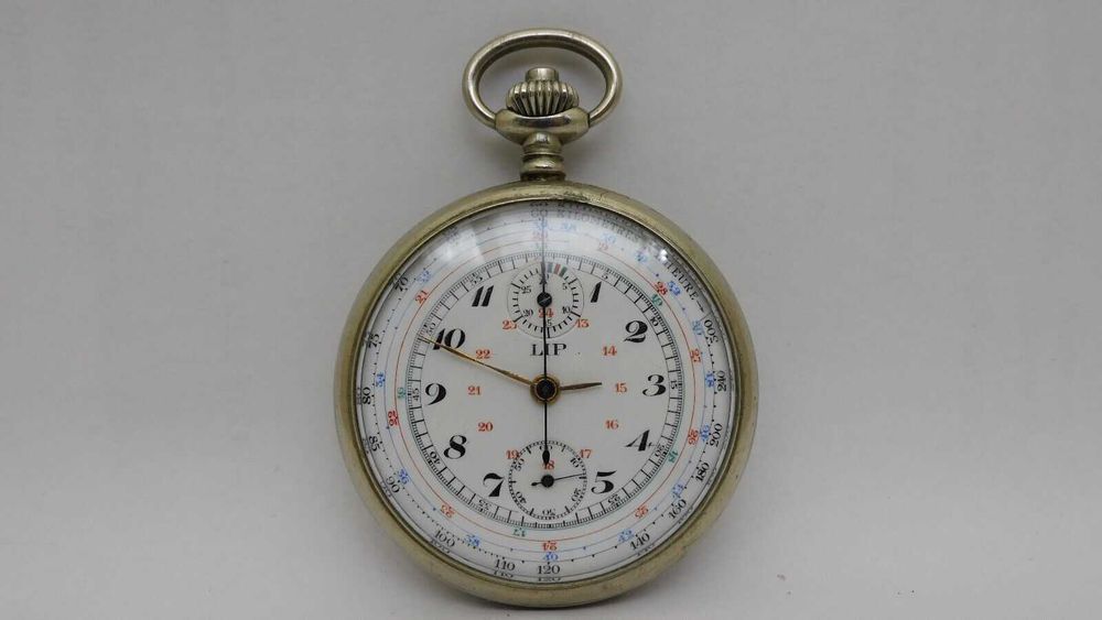 Zegarek kieszonkowy LIP Chronograph 1920 rok Oryginał