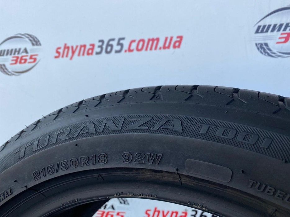 шини бу літо 215/50 r18 bridgestone turanza t001 6mm