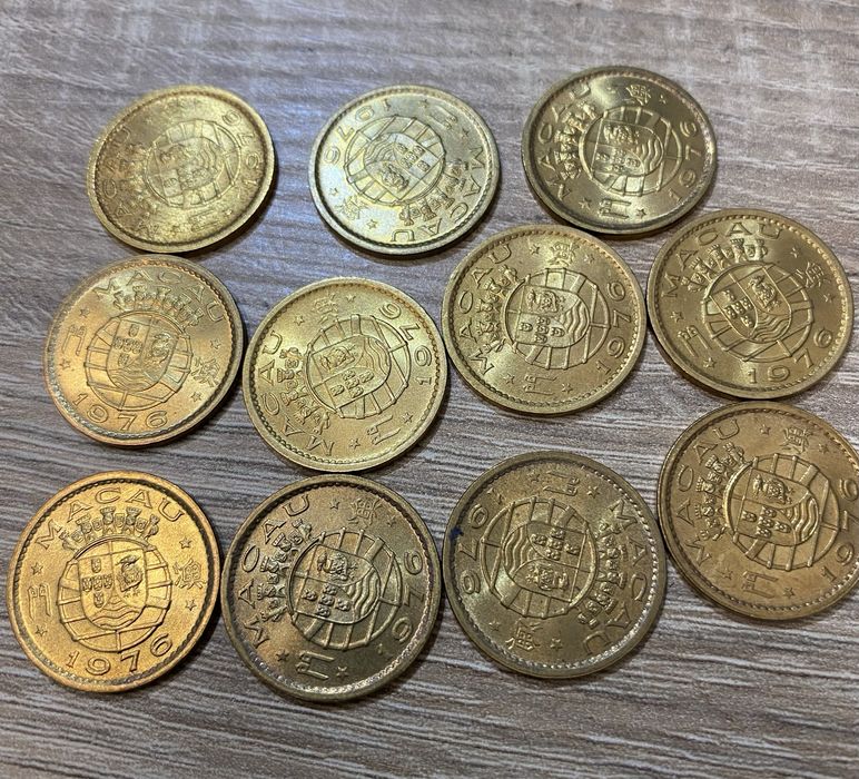 Moedas Macau 10 Avos 1976