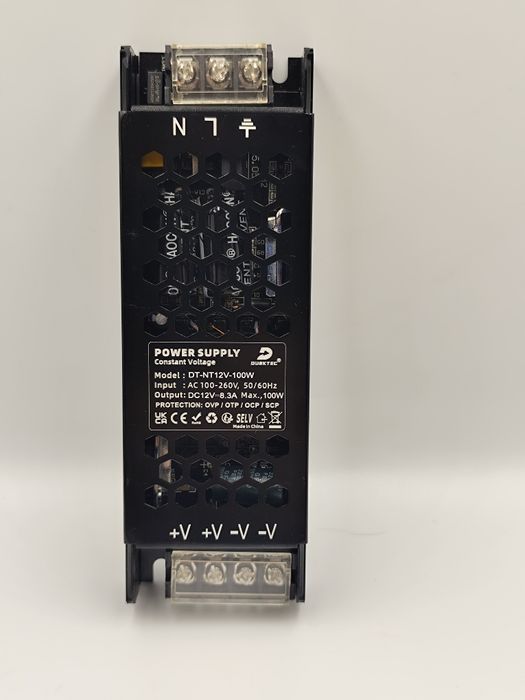 NOWY Transformator LED 12 V, 100 W, zasilacz LED 8A 220 V AC do 12 V