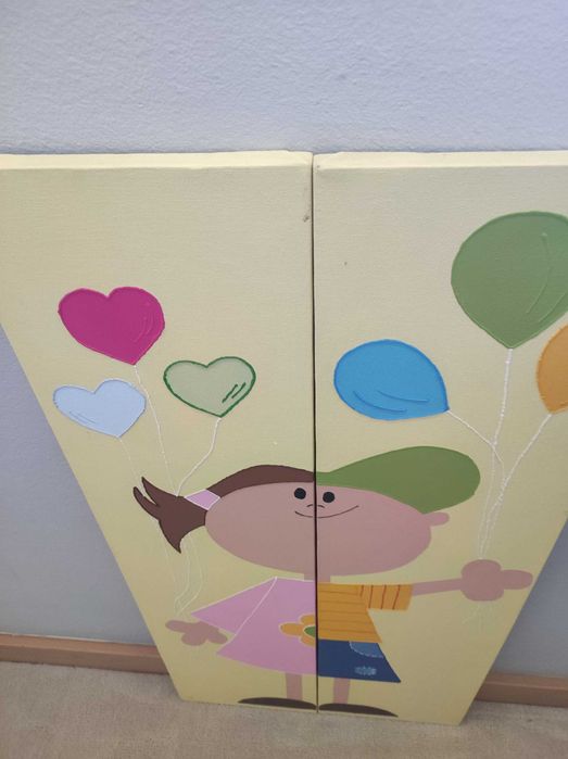 Hand-painted Canvas Painting, Rustic Workshop, Black Cat64739755268098124