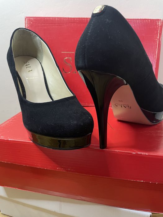 Туфлі на підборах мешти шкіряні