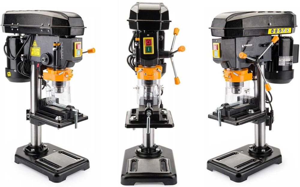 POWERMAT Wiertarka Stołowa Słupowa Kolumnowa Laser + Imadło PM0924