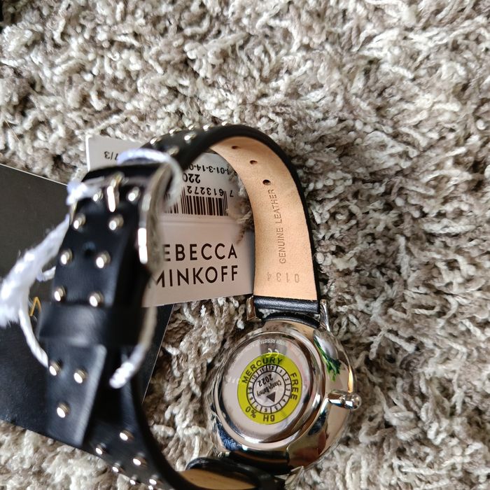 Nowy zegarek damski Rebecca Minkoff skórzany pasek