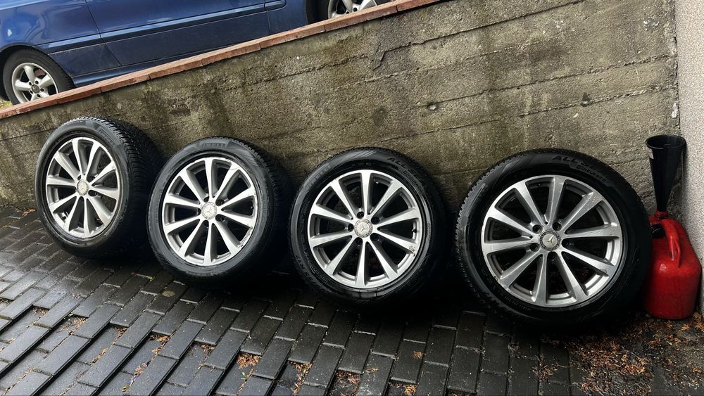 Koła Mercedes 17” + opony Pirelli wielosezon 225/55R17