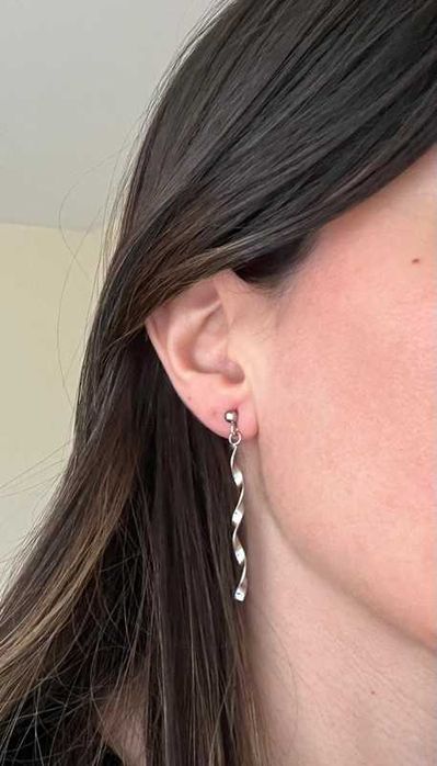 Brincos de prata Oro Vivo