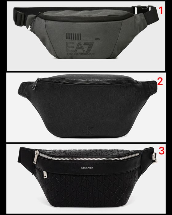 Чоловіча бананка Emporio Armani та Calvin Klein ОРИГІНАЛ