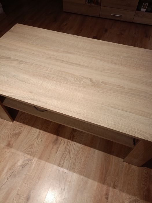 Ława dąb sonoma z półką