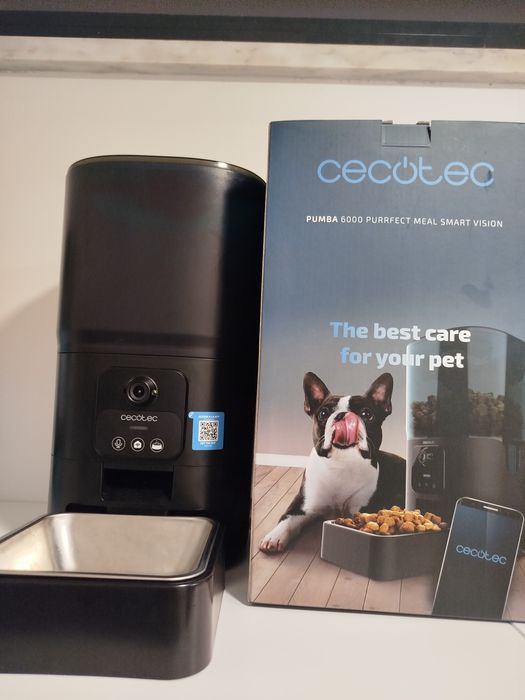 Dispensor de comida com câmara WiFi