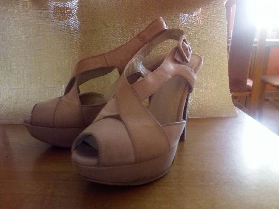 Buty Ryłko Szpilki Skórzane