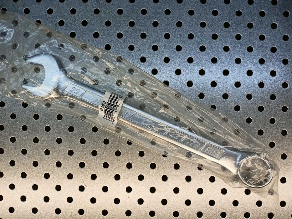 Klucz 22mm 7/8" E28 płasko-oczkowy Cr-V HONIDRIVE HONITON H2022 22mm