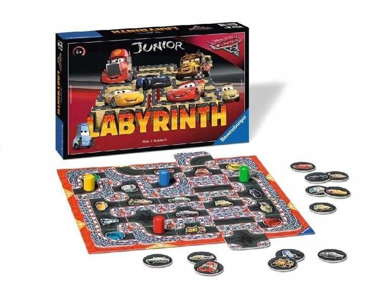 Labirynt Junior - Gra Planszowa - Auta 3 *NOWA*