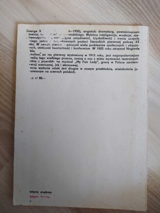 Pigmalion - George Bernard Shaw