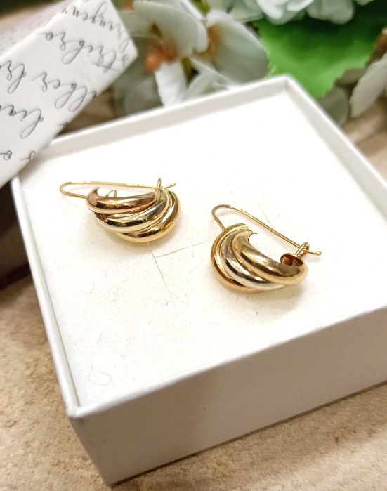 Złote kolczyki p.585/2,21g