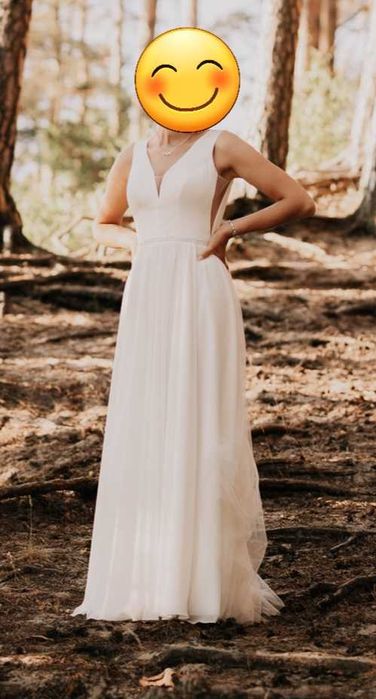 Suknia ślubna prosta