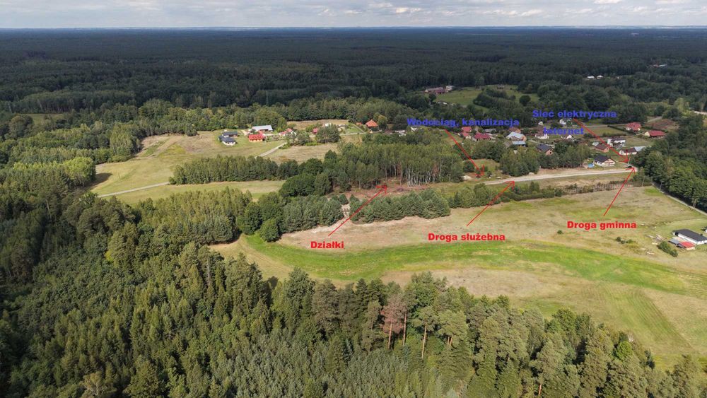 Działka budowlana w Szwedach gm. Jarocin – Twój własny azyl blisko natury. - Więcej