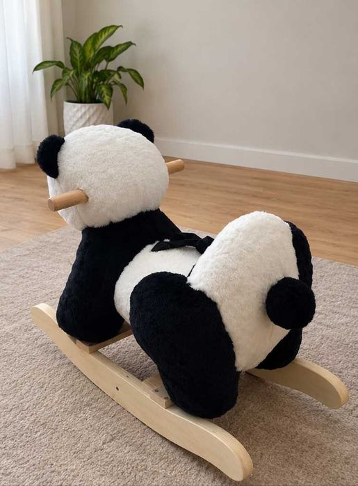 Baloiço Cavalo Madeira Panda