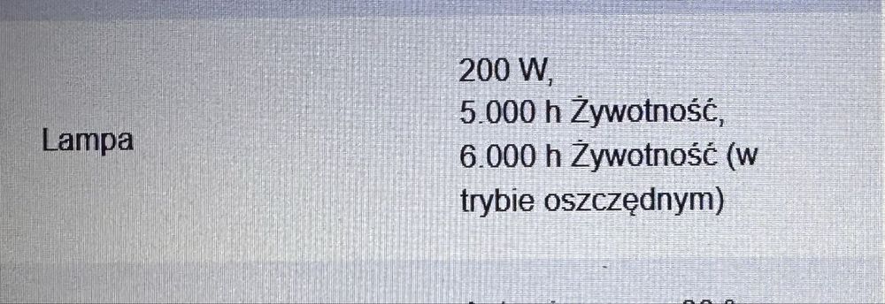 Rzutnik Epson z ramieniem