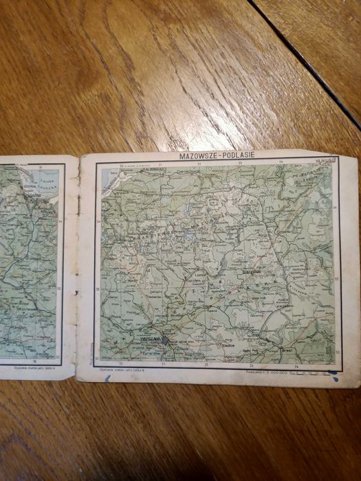 Stary mały atlas Polski