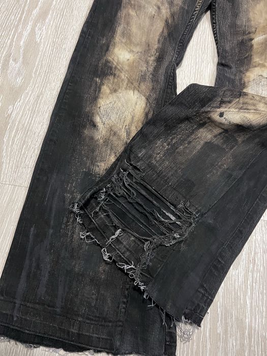 Vintade streetwear RICK OWENS ERD indie sleaze jeans