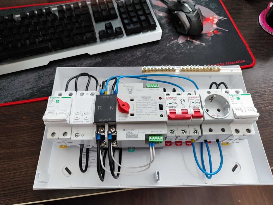 Готовий щит АВР автоматич. резервного живл. EcoFlow,Bluetti інверторів