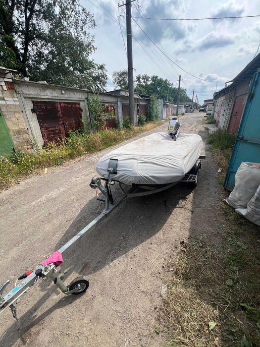 Продам лодку с мотором на прицепе комплектом