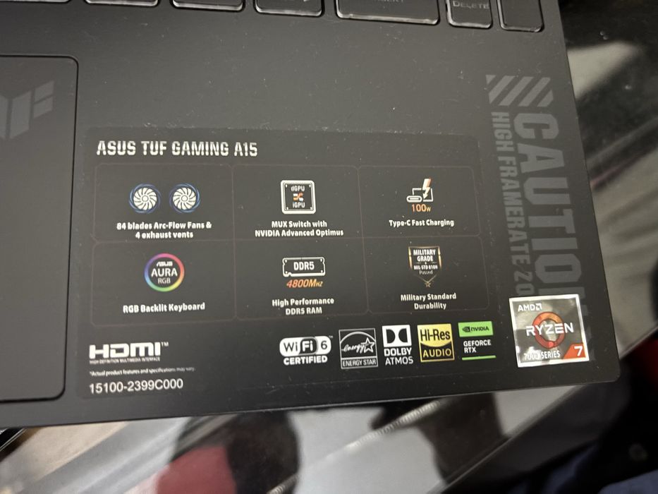 Vendo Asus TUF Gaming A15
