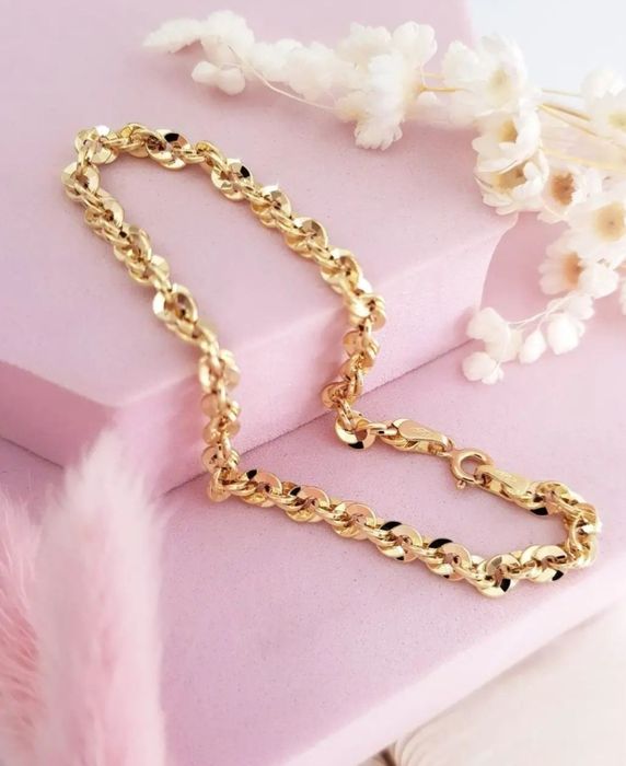 Bransoletka złota. Splot irydia. Próba 585