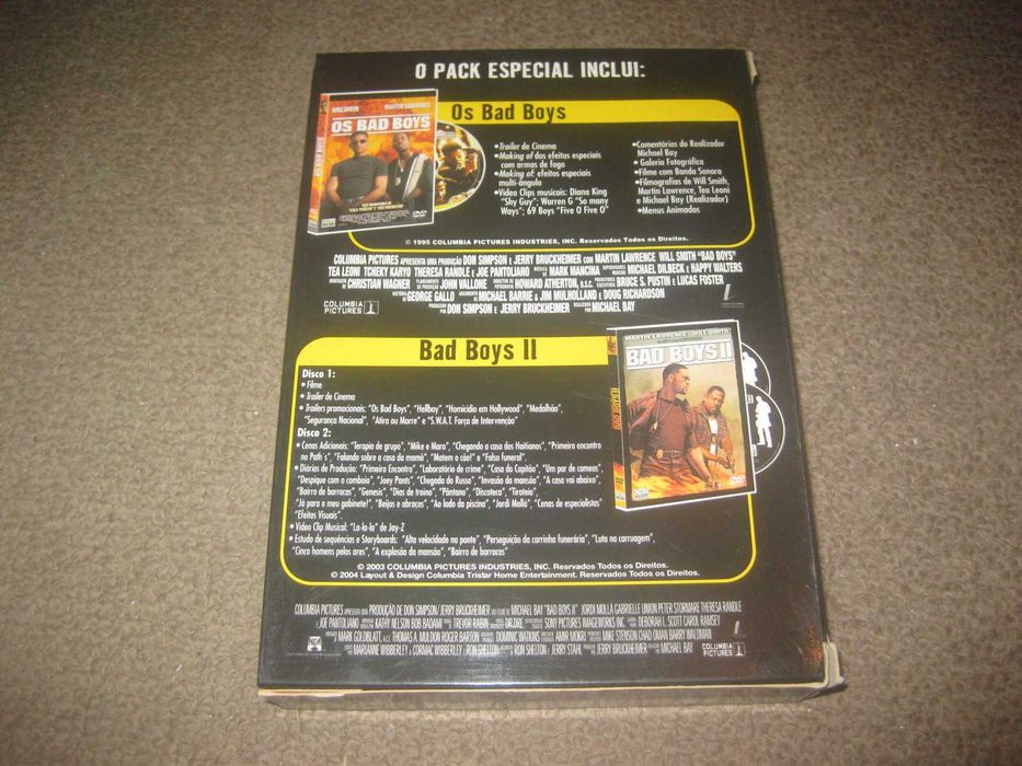 Colecção em DVD "Bad Boys" com Box Arquivadora