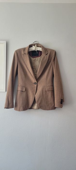 Marynarka ZARA BASIC 36 beżowa , aktualne.