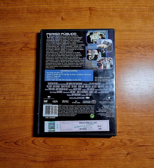 PERIGO PÚBLICO (Tony Scott) Will Smith/Gene Hackman - Edição Especial