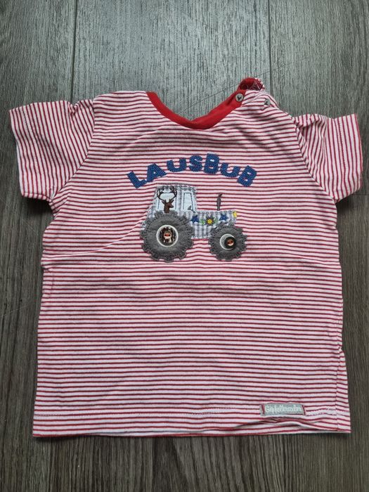 Koszulka paski T-shirt lato 80 dla chłopca