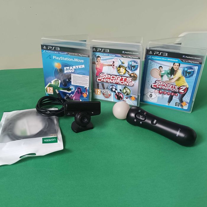 move + kamera + gry ps3 playstation różdżka sony