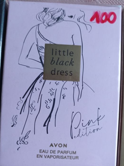 Little Black dress pink avon