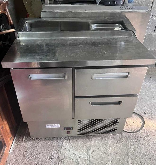 Холодильный стол саладетта бу холодильник 2 двери для кафе ресторана