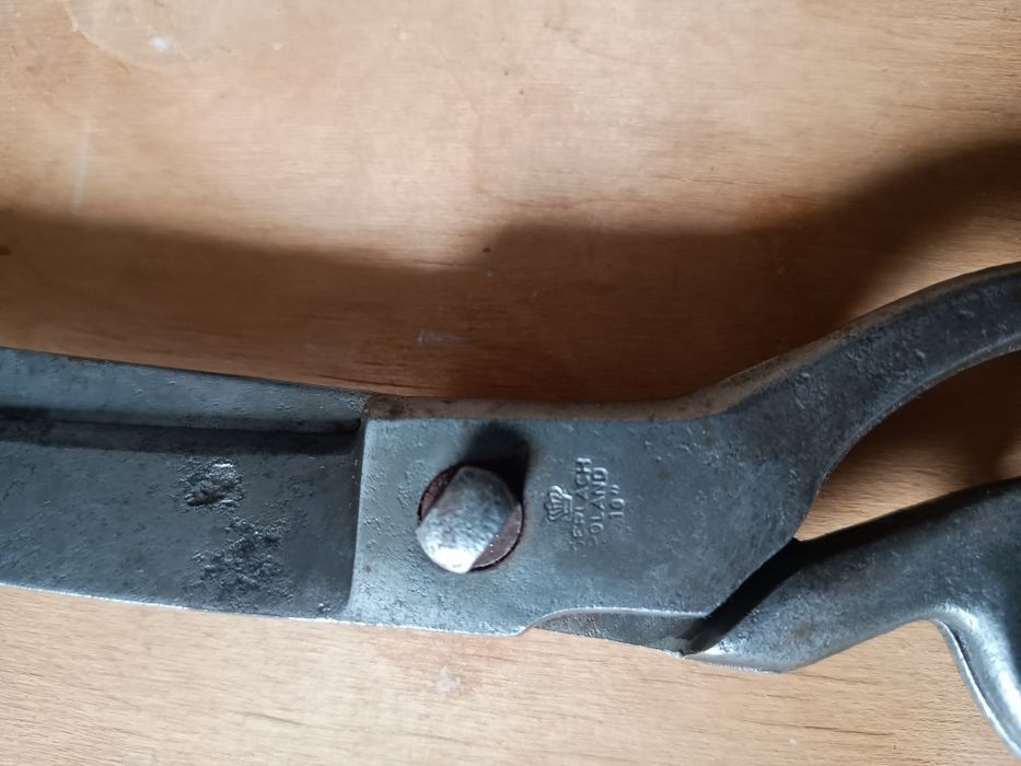 PRL. Gerlach duże nożyce krawieckie, stare narzędzia.